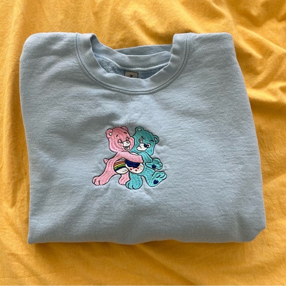 care bears embroidered sweater - Picture 1 of 2